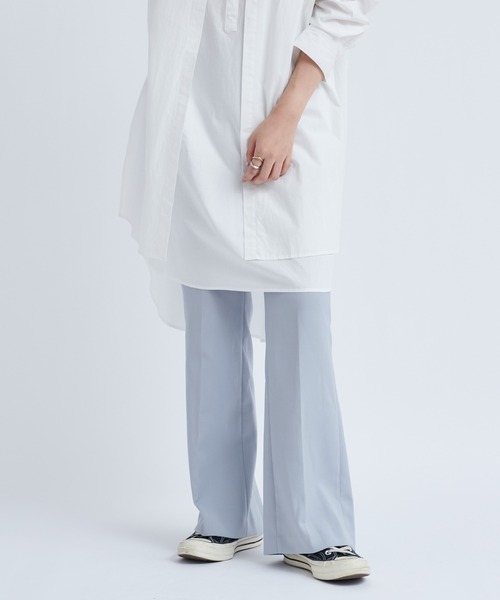 DouDou（ドゥドゥ）の「バックスリットセミフレアパンツ（その他パンツ・レディース・ブラック/ブラウン/サックスブルー・38/36）」の18枚目の写真