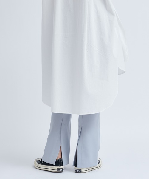 DouDou（ドゥドゥ）の「バックスリットセミフレアパンツ（その他パンツ・レディース・ブラック/ブラウン/サックスブルー・38/36）」の14枚目の写真