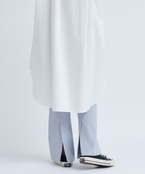 DouDou（ドゥドゥ）の「バックスリットセミフレアパンツ（その他パンツ・レディース・ブラック/ブラウン/サックスブルー・38/36）」の13枚目の写真