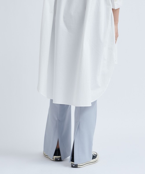 DouDou（ドゥドゥ）の「バックスリットセミフレアパンツ（その他パンツ・レディース・ブラック/ブラウン/サックスブルー・38/36）」の12枚目の写真