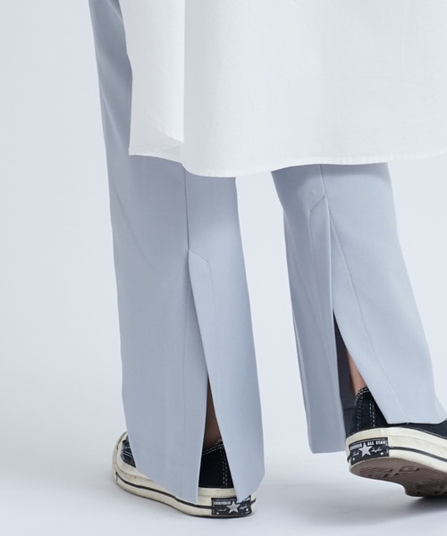 DouDou（ドゥドゥ）の「バックスリットセミフレアパンツ（その他パンツ・レディース・ブラック/ブラウン/サックスブルー・38/36）」の10枚目の写真