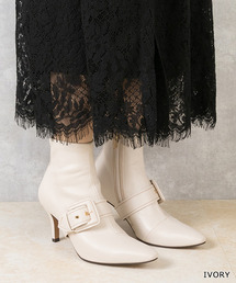 RANDA | ストレスフリー/2WAYストレッチバックルベルトショートブーツ(ブーツ)