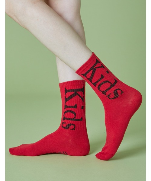 Little sunny bite(リトルサニーバイト)の「【8】【Little sunny bite(リトルサニーバイト)】KIDS SOCKS(ソックス/靴下・レディース・ホワイト/ブラック/レッド・FREE)」の1枚目の写真