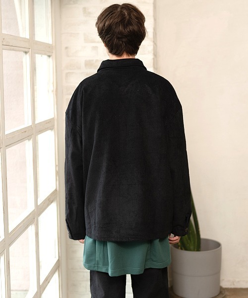 UP START（アップスタート）の「太畝コーデュロイオーバーサイズブルゾン（ブルゾン・メンズ・アイボリー/ブラック/ブラウン/オリーブ・MEDIUM/LARGE）」の8枚目の写真