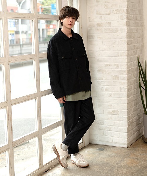 UP START（アップスタート）の「太畝コーデュロイオーバーサイズブルゾン（ブルゾン・メンズ・アイボリー/ブラック/ブラウン/オリーブ・MEDIUM/LARGE）」の10枚目の写真