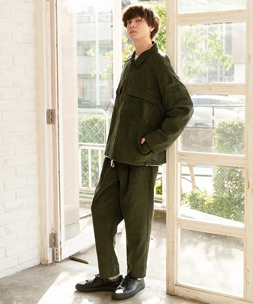 UP START（アップスタート）の「太畝コーデュロイオーバーサイズブルゾン（ブルゾン・メンズ・アイボリー/ブラック/ブラウン/オリーブ・MEDIUM/LARGE）」の16枚目の写真