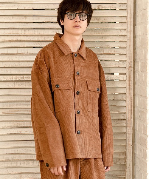 UP START（アップスタート）の「太畝コーデュロイオーバーサイズブルゾン（ブルゾン・メンズ・アイボリー/ブラック/ブラウン/オリーブ・MEDIUM/LARGE）」の19枚目の写真