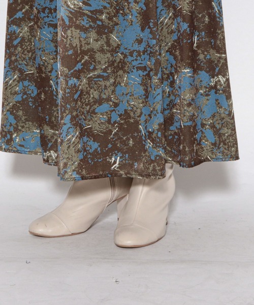 archives（アルシーヴ）の「ニュアンス柄セミフレアスカート（スカート・レディース・ブラック/ブラウン/グレイッシュベージュ・MEDIUM）」の16枚目の写真