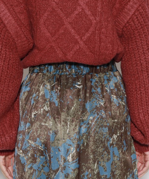 archives（アルシーヴ）の「ニュアンス柄セミフレアスカート（スカート・レディース・ブラック/ブラウン/グレイッシュベージュ・MEDIUM）」の15枚目の写真