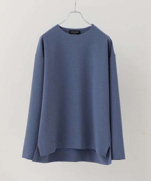 UNITED TOKYO(ユナイテッドトウキョウ)の「ショルダージッププルオーバー/ビッグシルエット(シャツ/ブラウス・メンズ・ブラック/ダークグレー/グレイッシュベージュ/インディゴブルー・1/2/3)」の4枚目の写真