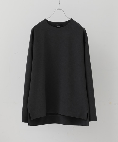 UNITED TOKYO(ユナイテッドトウキョウ)の「ショルダージッププルオーバー/ビッグシルエット(シャツ/ブラウス・メンズ・ブラック/ダークグレー/グレイッシュベージュ/インディゴブルー・1/2/3)」の1枚目の写真