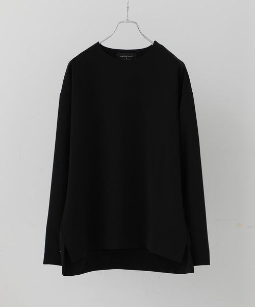 UNITED TOKYO(ユナイテッドトウキョウ)の「ショルダージッププルオーバー/ビッグシルエット(シャツ/ブラウス・メンズ・ブラック/ダークグレー/グレイッシュベージュ/インディゴブルー・1/2/3)」の2枚目の写真