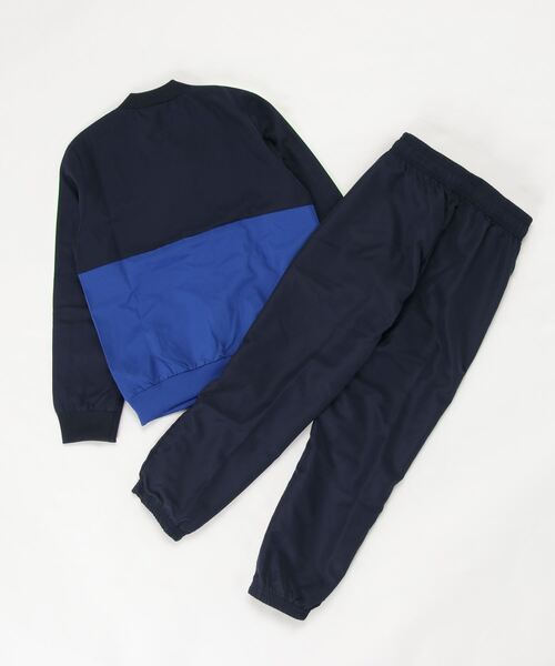 adidas(アディダス)の「アディダス adidas BESSENTIALSウーブンジョウゲセット(ナイロンジャケット・キッズ・ブルー/ブラック×ブラック・140cm/120cm/150cm/130cm/160cm)」の3枚目の写真