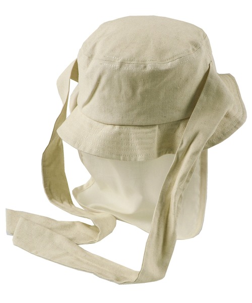 BRANSHES（ブランシェス）の「バックリボンハット（ハット・キッズ・ネイビー/アイボリー・4/6/8/10）」の6枚目の写真