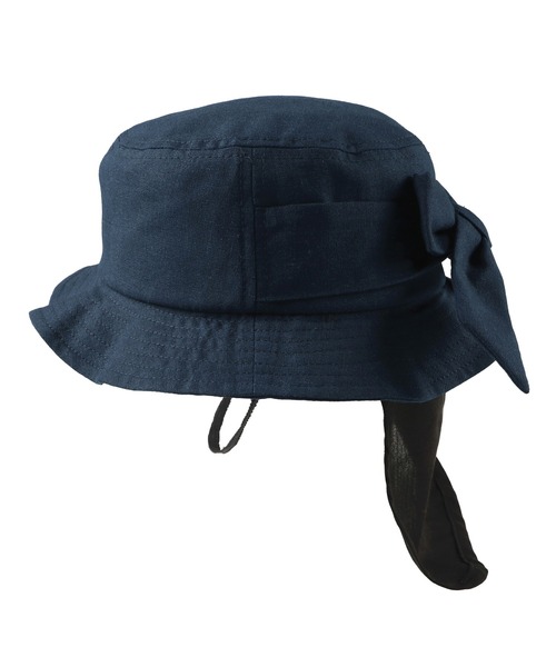 BRANSHES（ブランシェス）の「バックリボンハット（ハット・キッズ・ネイビー/アイボリー・4/6/8/10）」の8枚目の写真