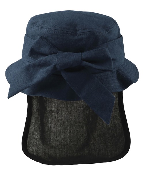 BRANSHES（ブランシェス）の「バックリボンハット（ハット・キッズ・ネイビー/アイボリー・4/6/8/10）」の9枚目の写真