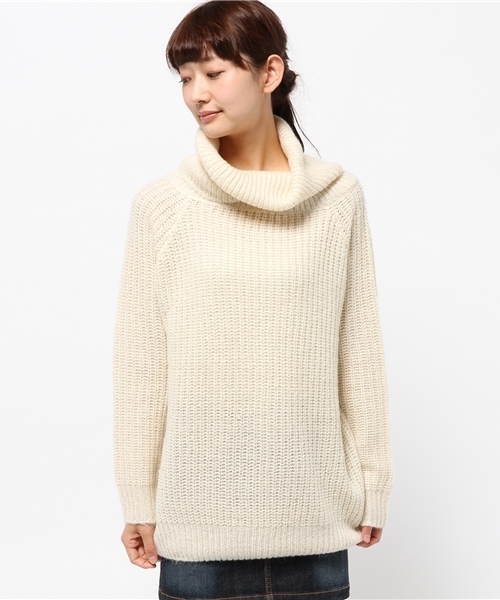 WEGO（ウィゴー）の「WEGO/シャギーオフタートルニット（ニット/セーター・レディース・アイボリー/グレー系その他/サックスブルー/ライトパープル・FREE）」の11枚目の写真