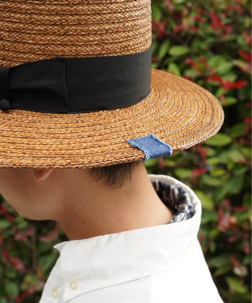 THE FACTORY MADE(ザ ファクトリー メイド)の「Braid Down HAT ブレードダウンハット(ハット・メンズ・ブラック・57cm/59cm)」の2枚目の写真