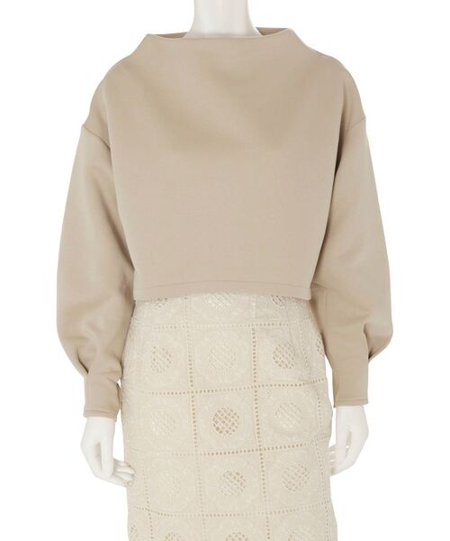 MERCURYDUO(マーキュリーデュオ)の「ダンボールモックネックドルマンカットソー(Tシャツ/カットソー・レディース・ベージュ/アイボリー/ベビーピンク・FREE)」の12枚目の写真