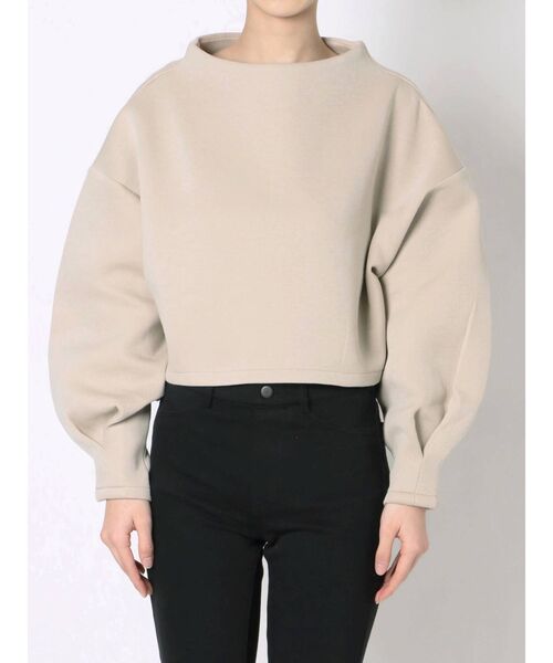 MERCURYDUO(マーキュリーデュオ)の「ダンボールモックネックドルマンカットソー(Tシャツ/カットソー・レディース・ベージュ/アイボリー/ベビーピンク・FREE)」の14枚目の写真