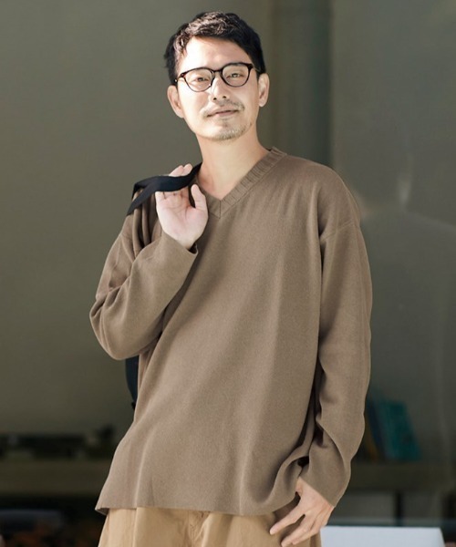 Sunny clouds(サニークラウズ)の「サニークラウズ セーティー〈メンズ〉(ニット/セーター・メンズ・ブラック/ベージュ・SMALL/LARGE/MEDIUM)」の1枚目の写真