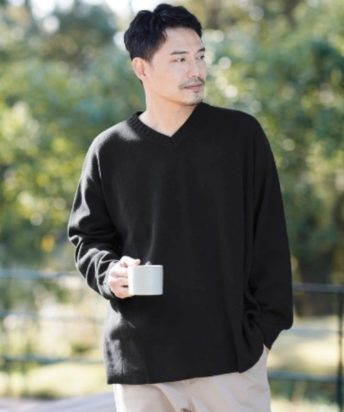 Sunny clouds(サニークラウズ)の「サニークラウズ セーティー〈メンズ〉(ニット/セーター・メンズ・ブラック/ベージュ・SMALL/LARGE/MEDIUM)」の2枚目の写真