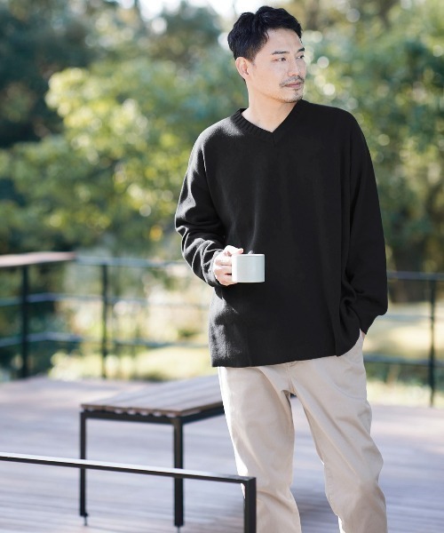 Sunny clouds(サニークラウズ)の「サニークラウズ セーティー〈メンズ〉(ニット/セーター・メンズ・ブラック/ベージュ・SMALL/LARGE/MEDIUM)」の3枚目の写真