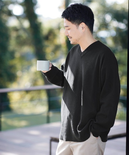 Sunny clouds(サニークラウズ)の「サニークラウズ セーティー〈メンズ〉(ニット/セーター・メンズ・ブラック/ベージュ・SMALL/LARGE/MEDIUM)」の5枚目の写真