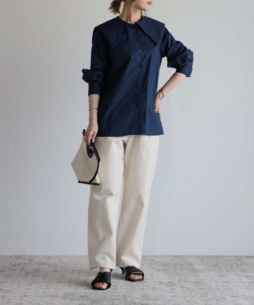 cygne ビッグカラーブラウス cygne_2 シーニュ ビックカラーブラウス