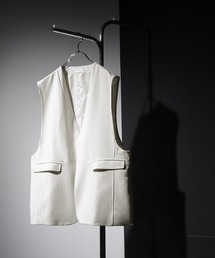 NILWAY | イージーケアツイル ノーカラーテーラードベスト(ベスト)