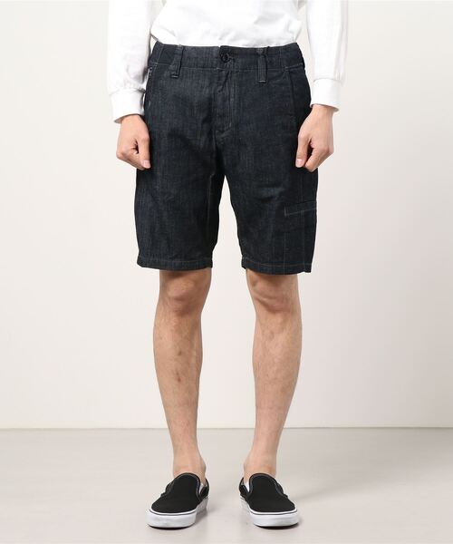 G-STAR（ジースター）の「WORKER CHINO DENIM SHORTS（デニムパンツ・メンズ・ダークインディゴブルー・30inch/28inch/34inch/27inch/32inch）」の2枚目の写真