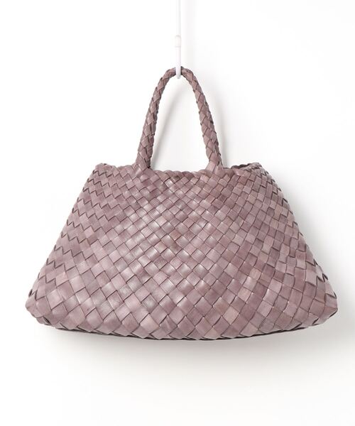 DRAGON（ドラゴン）の「【DRAGON DIFFUSION/ドラゴンディフュージョン】メッシュレザーバッグ SANTA CROCE SMALL（ハンドバッグ・レディース・ブラウン/ダークブラウン/ブラック/グレー・FREE）」の3枚目の写真