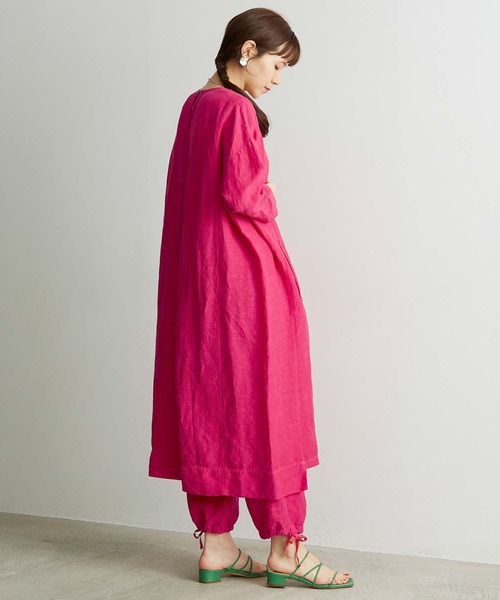 note et silence （ノートエシロンス）の「_*◇Li/cu製品染 good sleep ワンピース（ワンピース・レディース・ピンク/ホワイト/ダークブラウン・FREE）」の16枚目の写真