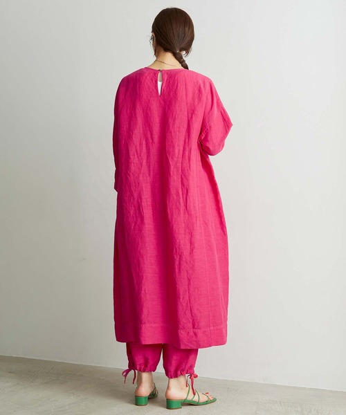 note et silence （ノートエシロンス）の「_*◇Li/cu製品染 good sleep ワンピース（ワンピース・レディース・ピンク/ホワイト/ダークブラウン・FREE）」の17枚目の写真