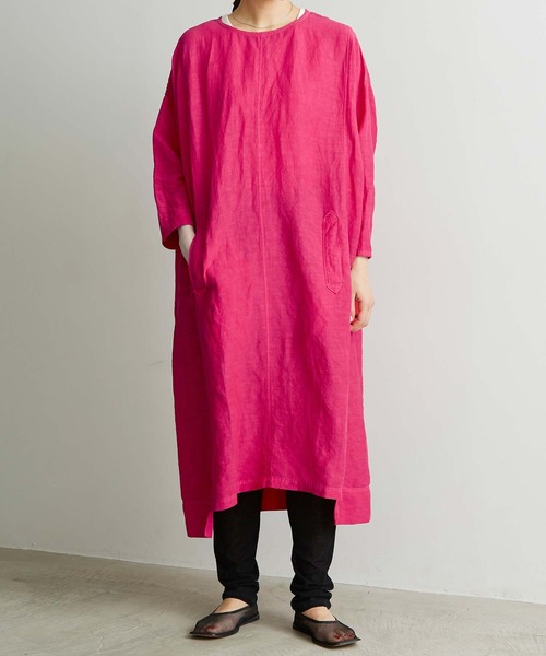 note et silence （ノートエシロンス）の「_*◇Li/cu製品染 good sleep ワンピース（ワンピース・レディース・ピンク/ホワイト/ダークブラウン・FREE）」の22枚目の写真