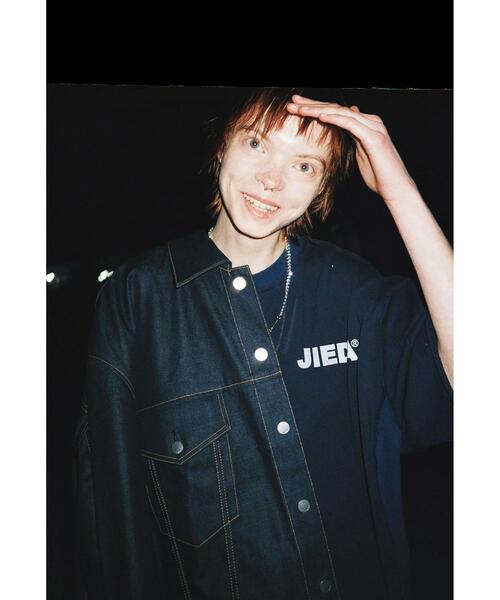 Jieda（ジエダ）の「＜JieDa × monkey time＞ SWEAT SSL/ショートスリーブスウェット（Tシャツ/カットソー・メンズ・ネイビー/ナチュラル・1/2）」の4枚目の写真