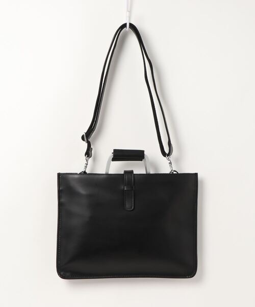 Fun & Daily（ファンアンドデイリー）の「F&D : Cow Leather Brief Case（ハンドバッグ・メンズ・ブラック・FREE）」の8枚目の写真