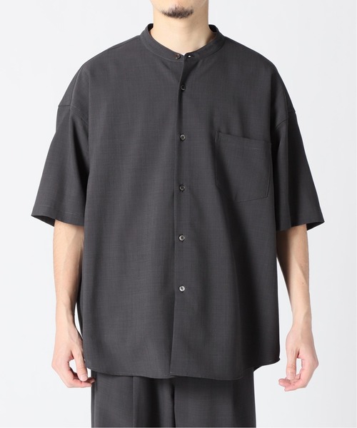 JOURNAL STANDARD（ジャーナルスタンダード）の「【バンドカラーシャツ+パンツ2点SET】【DADS/ダッズ】3WAY ライトポリエステル セットアップ /半袖バンドカラーシャツ/バルーンパンツ/イージーパンツ/オーバーサイズ/洗える/ワンマイルウェア（シャツ/ブラウス・メンズ・ブラック/グレー/グリーン/キャメル・SMALL/MEDIUM/LARGE）」の12枚目の写真