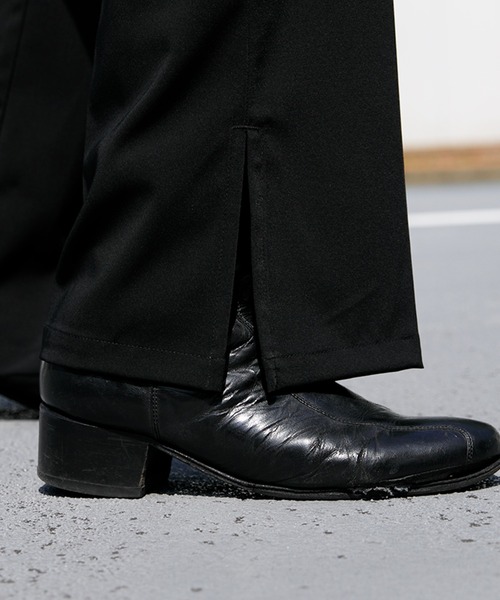 Adoon plain（アドーンプレーン）の「【Adoon plain】フレアスラックス（スラックス・メンズ・ブラック/サックスブルー/ライトグリーン/ボルドー/パープル/ライトパープル/ダークブラウン・SMALL/MEDIUM/LARGE）」の17枚目の写真