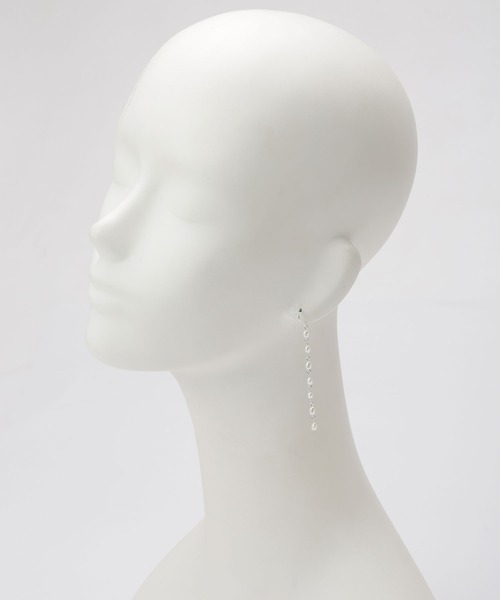 NANO universe（ナノユニバース）の「ライスパールピアス（ピアス（両耳用）・レディース・ゴールド/シルバー・FREE）」の10枚目の写真