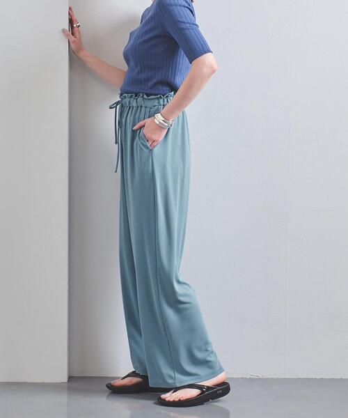 UNITED ARROWS(ユナイテッドアローズ)の「UWSC ジャージー イージーパンツ◆(その他パンツ・レディース・ライトブルー/ブラック/モカ・38/36)」の5枚目の写真