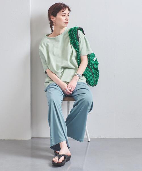 UNITED ARROWS(ユナイテッドアローズ)の「UWSC ジャージー イージーパンツ◆(その他パンツ・レディース・ライトブルー/ブラック/モカ・38/36)」の9枚目の写真