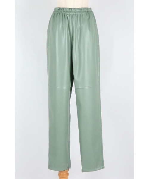 AULA AILA（アウラアイラ）の「イージーパンツ（その他パンツ・レディース・グリーン/ライトベージュ/ベージュ/ブラック・1/0）」の4枚目の写真