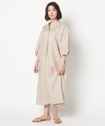 HELIOPOLE（エリオポール）の「40リネンソフトフィニッシュ袖タックワンピース（ワンピース）」