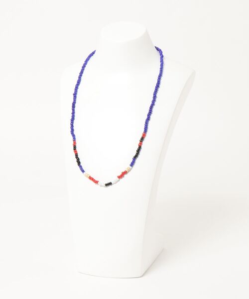 CIAOPANIC(チャオパニック)の「mポリネイビーズネックレス(ネックレス・レディース・レッド/ブルー/ホワイト・FREE)」の6枚目の写真