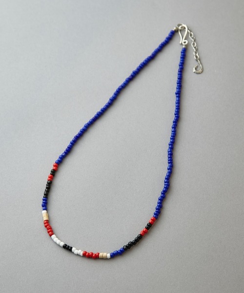 CIAOPANIC(チャオパニック)の「mポリネイビーズネックレス(ネックレス・レディース・レッド/ブルー/ホワイト・FREE)」の3枚目の写真