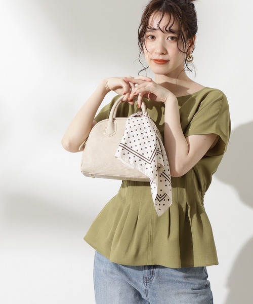 N.（N. Natural Beauty Basic）（エヌエヌナチュラルビューティーベーシック）の「◆ミニボストンバッグ（ボストンバッグ・レディース・ブラック/ピンク/ナチュラル・ﾌﾘ-）」の6枚目の写真