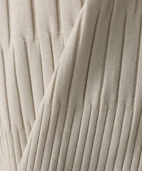 LOWRYS FARM（ローリーズファーム）の「ランダムテレコノースリーブワンピース　945205（ワンピース・レディース・ブラック/ダークブラウン/ブルー/アイボリー/オレンジ・FREE）」の6枚目の写真