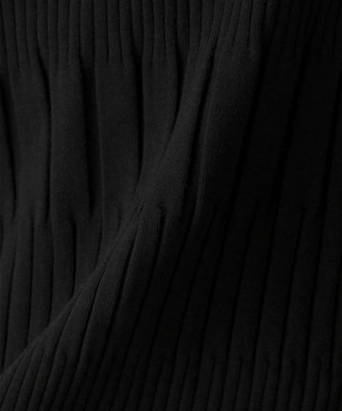 LOWRYS FARM（ローリーズファーム）の「ランダムテレコノースリーブワンピース　945205（ワンピース・レディース・ブラック/ダークブラウン/ブルー/アイボリー/オレンジ・FREE）」の7枚目の写真