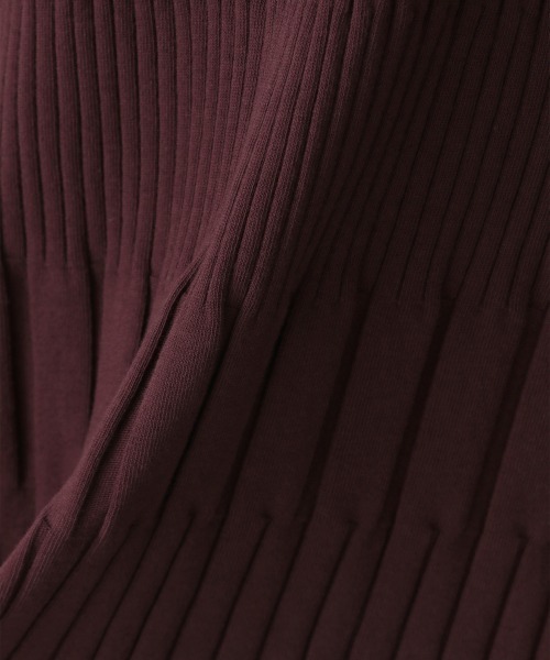 LOWRYS FARM（ローリーズファーム）の「ランダムテレコノースリーブワンピース　945205（ワンピース・レディース・ブラック/ダークブラウン/ブルー/アイボリー/オレンジ・FREE）」の11枚目の写真